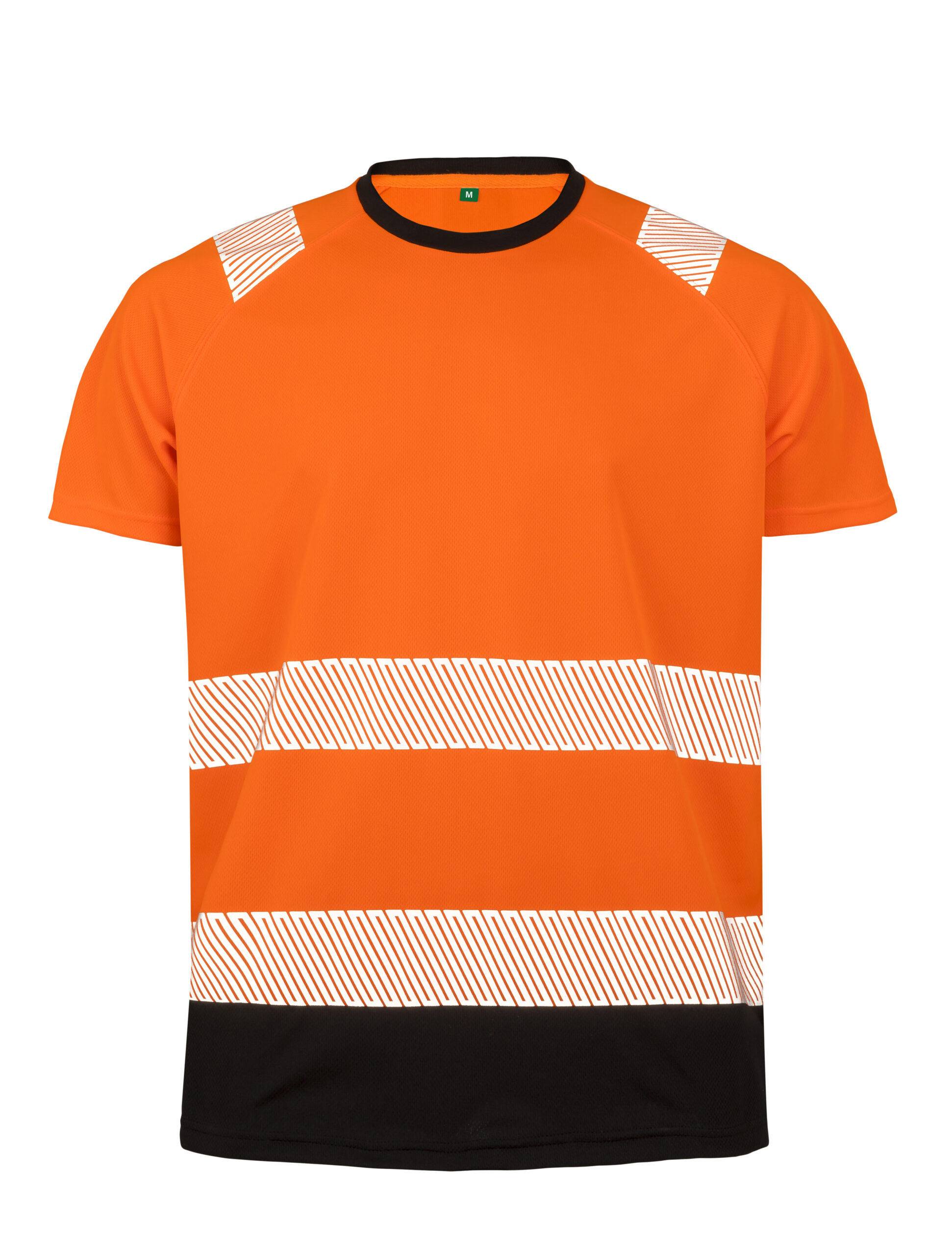 Unisex helkurribadega ohutus T-särk