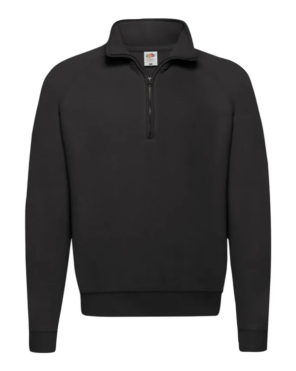 Meeste poollukuga dressipluus (Fruit of the Loom Classic Zip Neck 62-114-0)